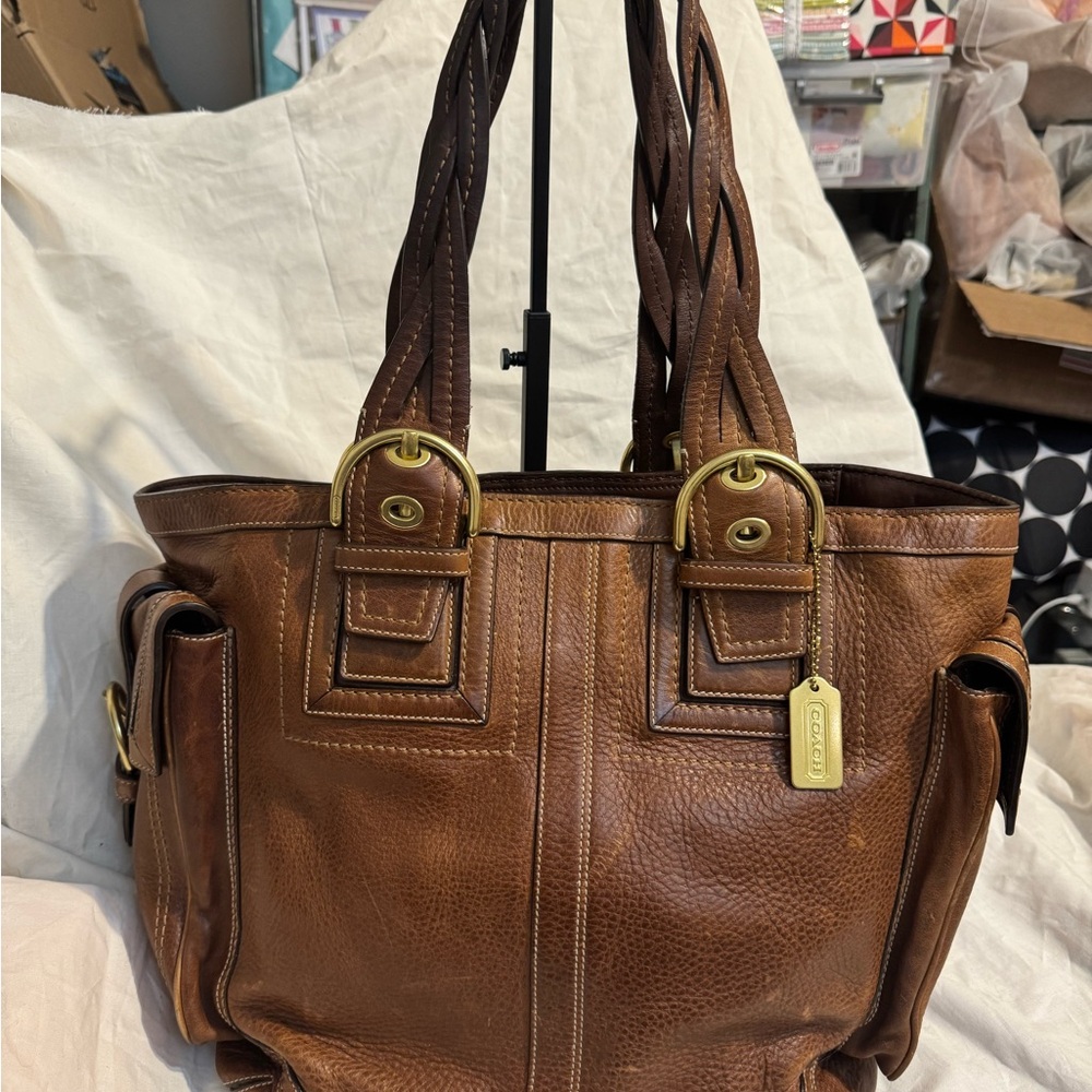 Vintage Coach Mia SoHo Y2K Leather Shoulder Bag